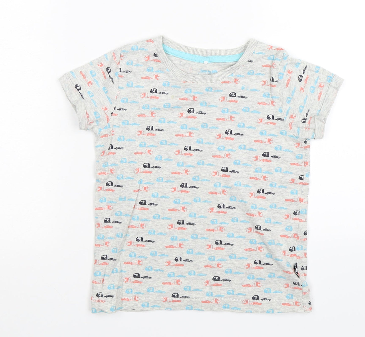 name it Boys Grey   Basic T-Shirt Size 4 Years  - motor homes cars