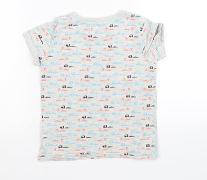 name it Boys Grey   Basic T-Shirt Size 4 Years  - motor homes cars