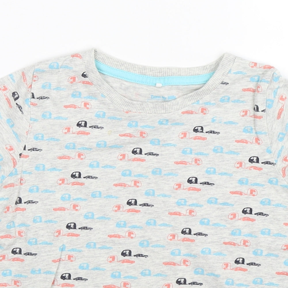 name it Boys Grey   Basic T-Shirt Size 4 Years  - motor homes cars