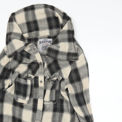 Blackstone Mens Black    Button-Up Size S