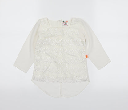 Winner Girls White   Basic T-Shirt Size 6 Years