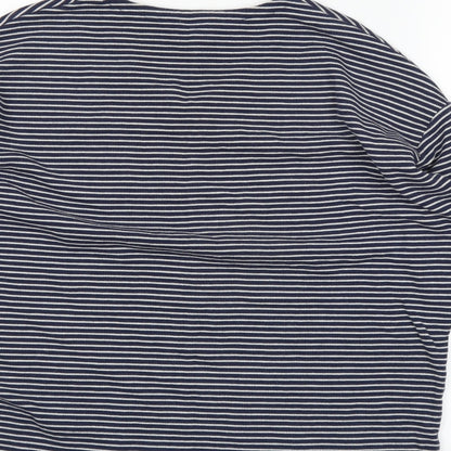 Womens UK Size S Easy Blue Basic T-Shirt