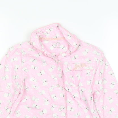 YD Girls Pink   Basic Button-Up Size 6-7 Years