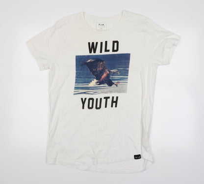 CO LABS Mens White    T-Shirt Size L