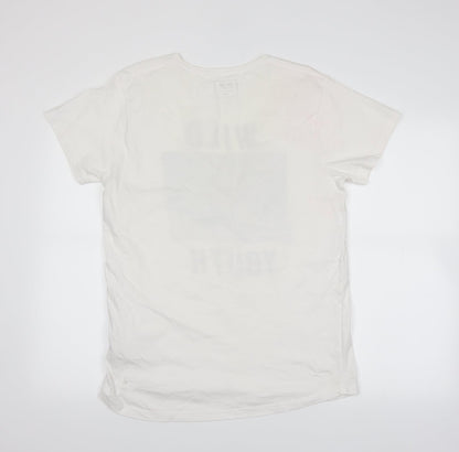 CO LABS Mens White    T-Shirt Size L
