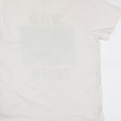 CO LABS Mens White    T-Shirt Size L