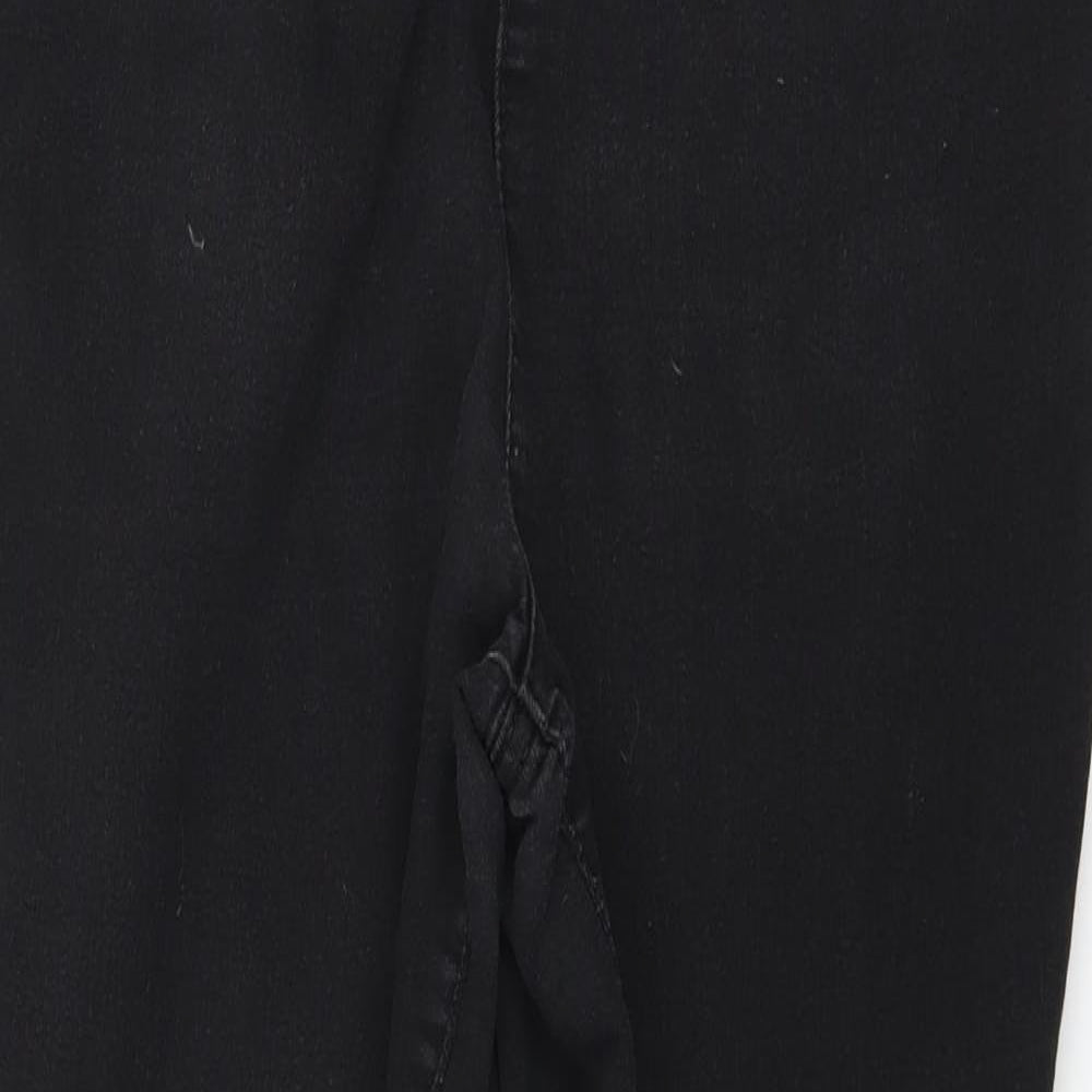 Womens UK Size 12 Papaya Regular Fit Skinny Black Jeans