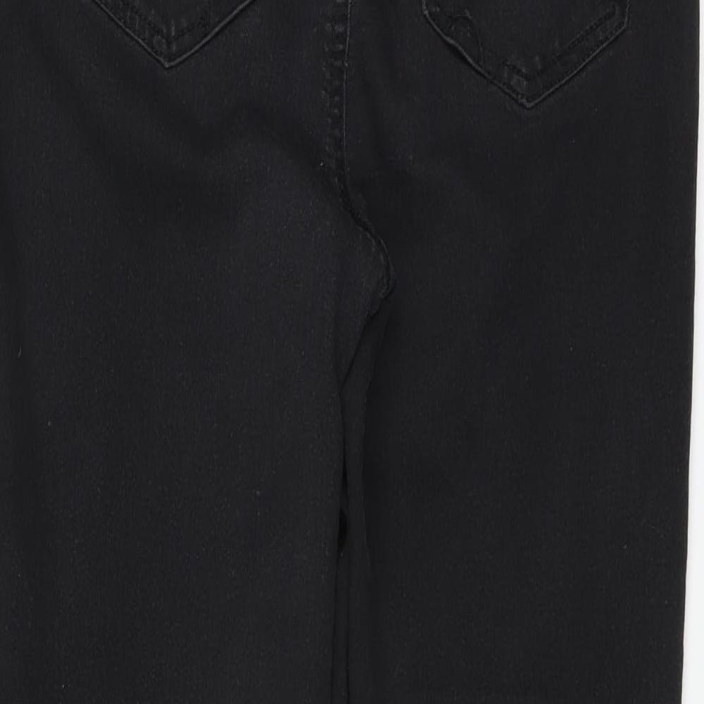 Womens UK Size 12 Papaya Regular Fit Skinny Black Jeans