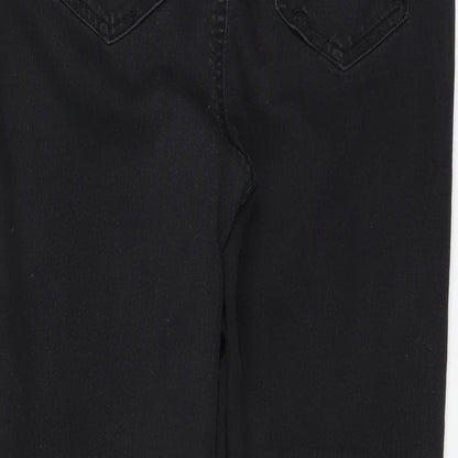 Womens UK Size 12 Papaya Regular Fit Skinny Black Jeans