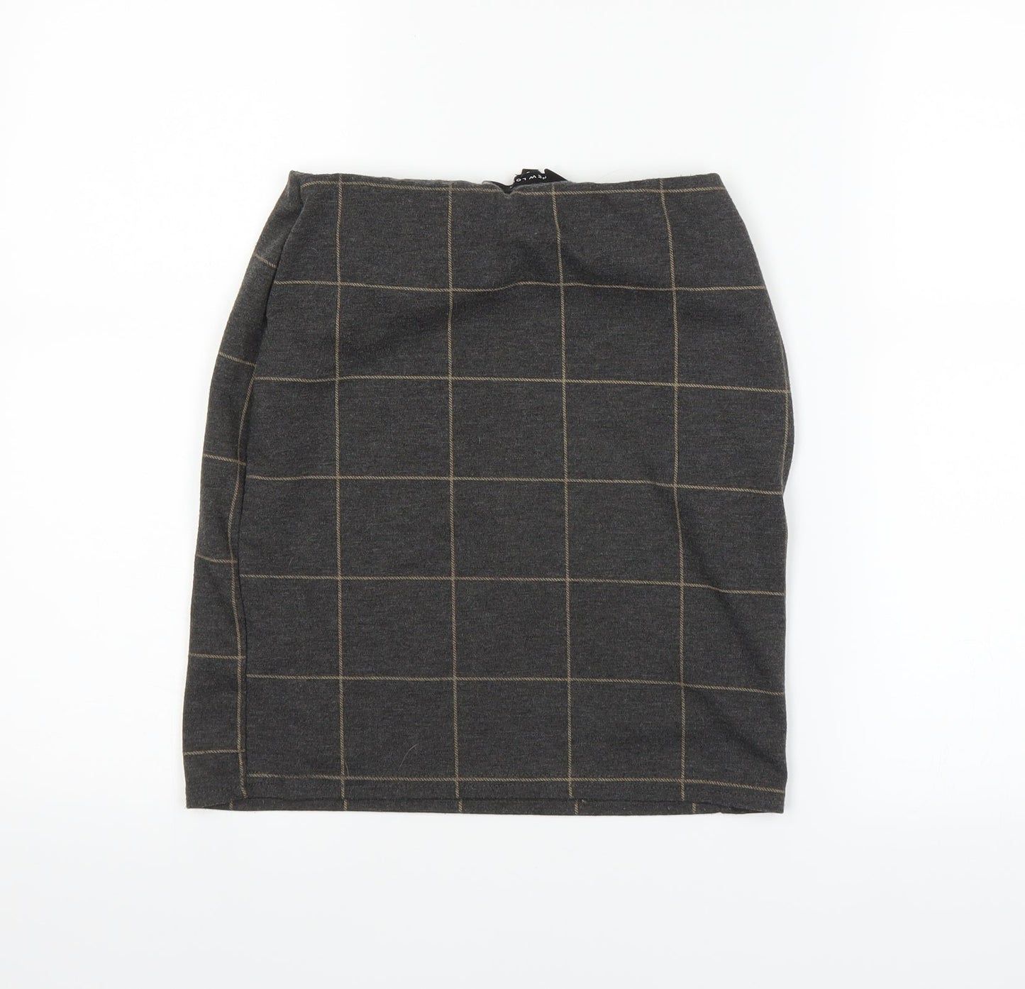 New Look Womens Grey   A-Line Skirt Size 8