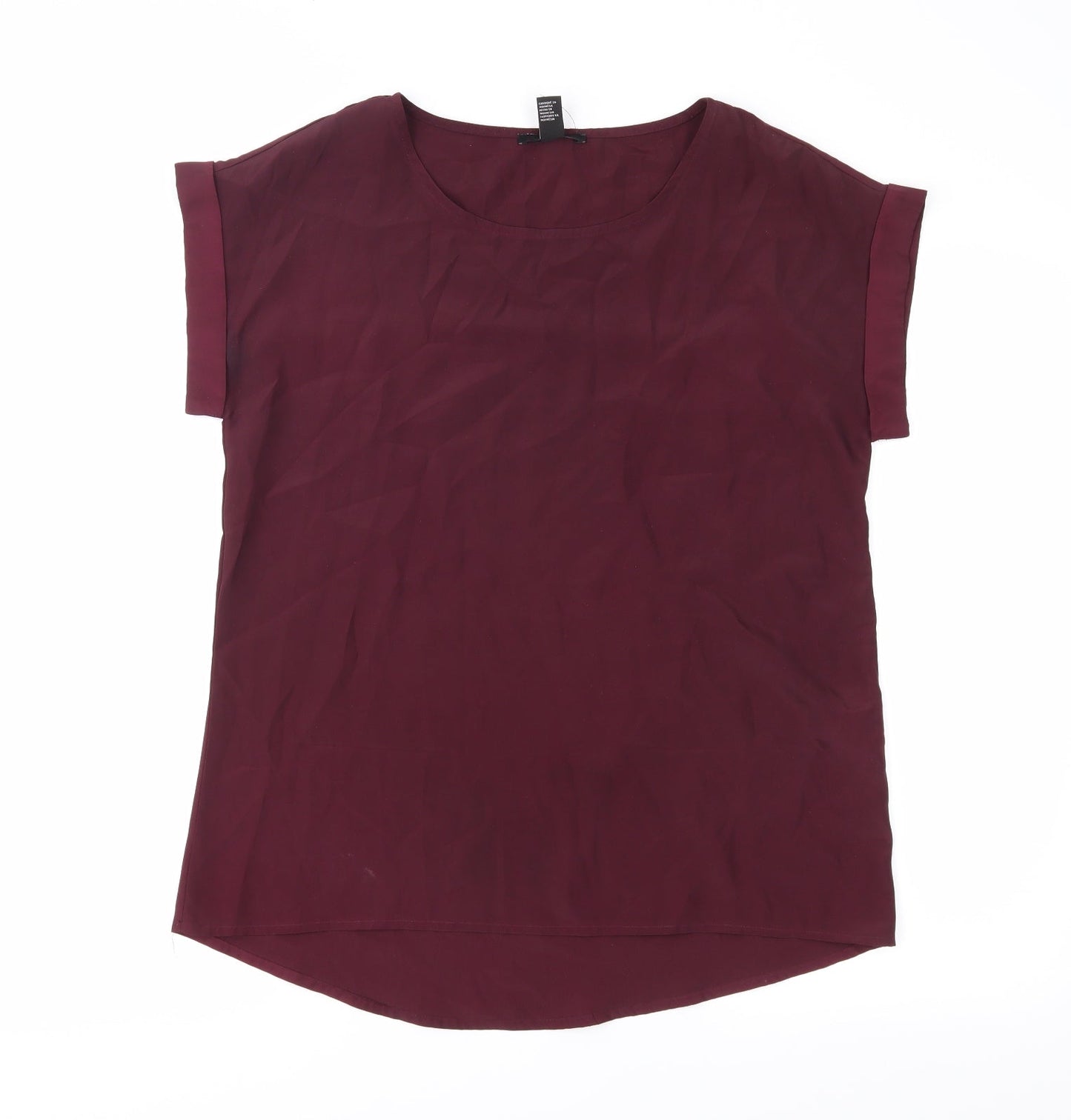 FOREVER 21 Womens Purple   Basic Blouse Size S