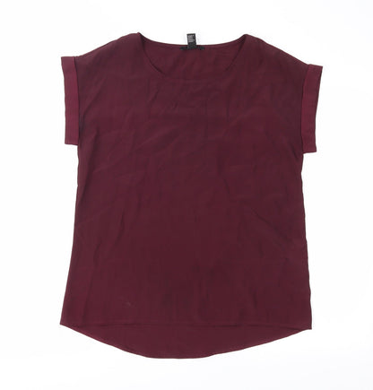 FOREVER 21 Womens Purple   Basic Blouse Size S