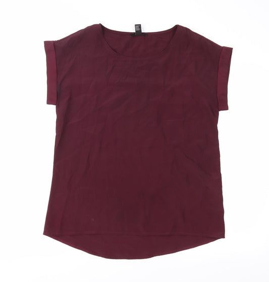 FOREVER 21 Womens Purple   Basic Blouse Size S