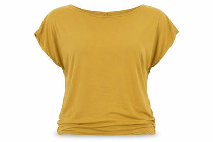 Emeliax Womens Yellow   Basic Blouse Size L