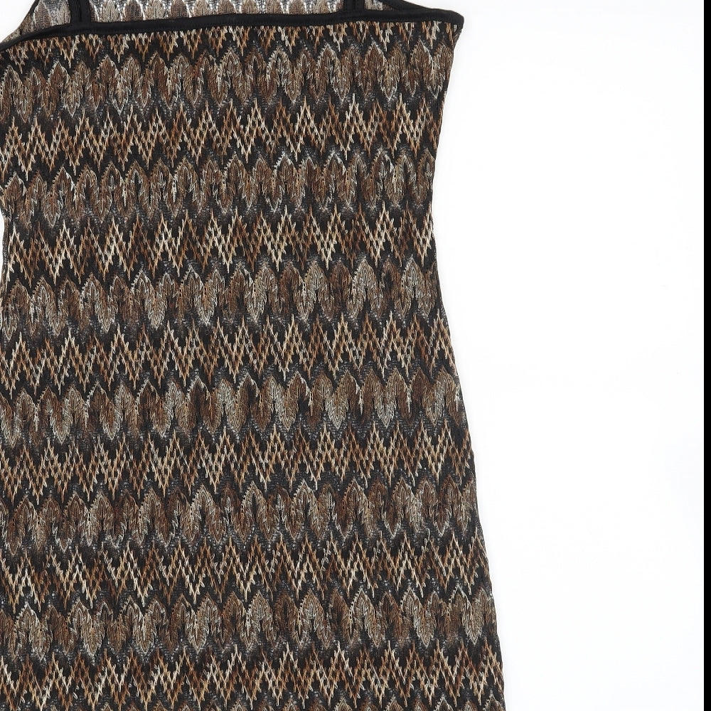 miss pretty world Womens Gold Chevron  Mini  Size 10