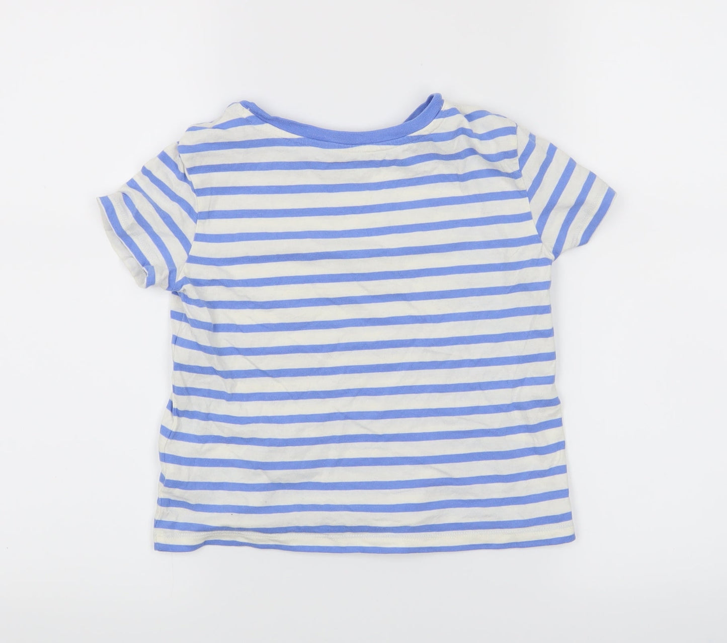Gap Girls Blue Striped  Basic Casual Size S