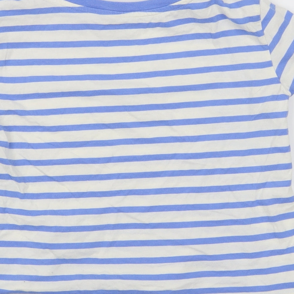 Gap Girls Blue Striped  Basic Casual Size S