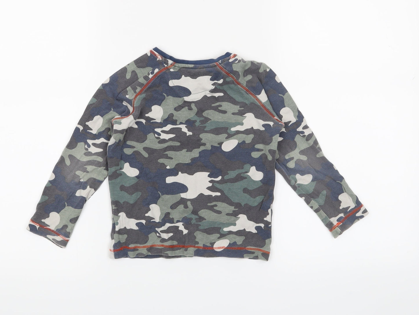 Mini Club Boys Green Camouflage   Pyjama Top Size 2-3 Years