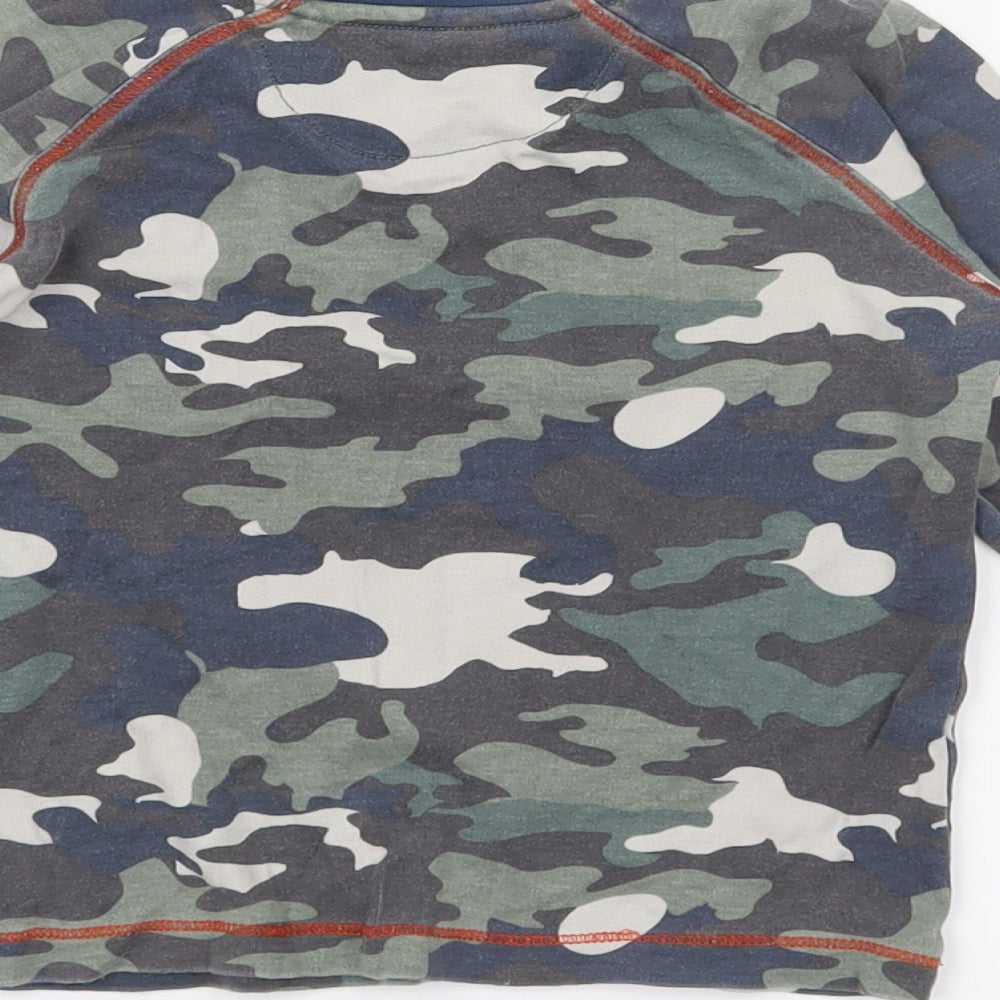 Mini Club Boys Green Camouflage   Pyjama Top Size 2-3 Years