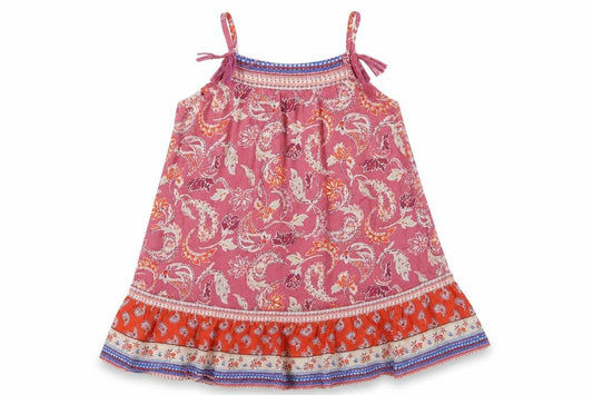 NEXT Girls Purple Paisley  T-Shirt Dress  Size 18-24 Months