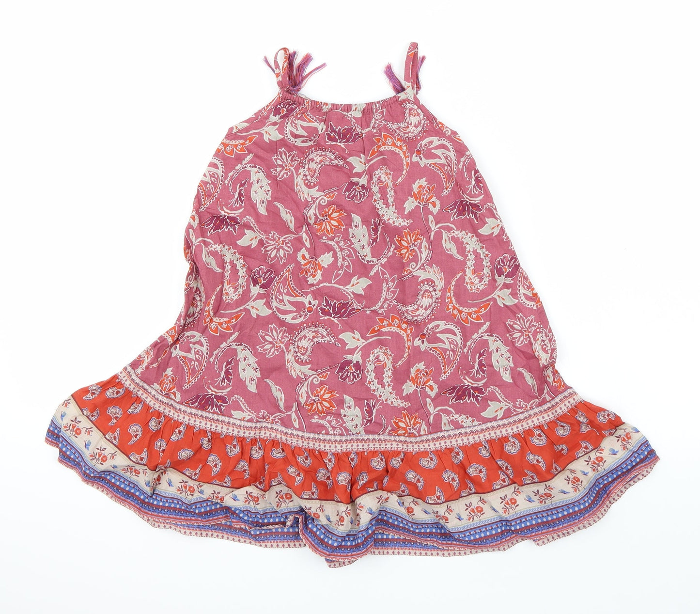 NEXT Girls Purple Paisley  T-Shirt Dress  Size 18-24 Months