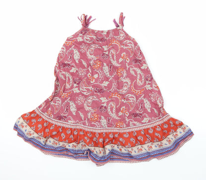 NEXT Girls Purple Paisley  T-Shirt Dress  Size 18-24 Months