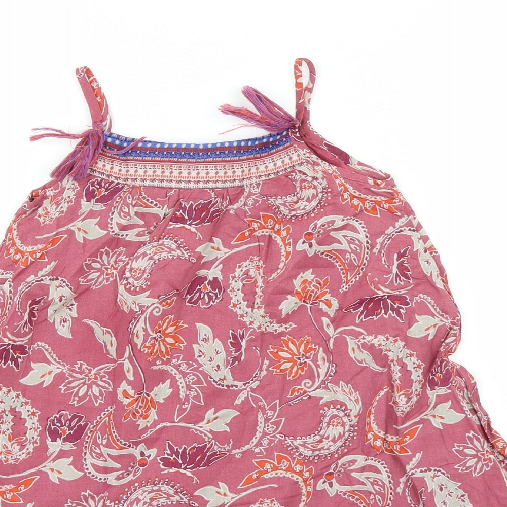 NEXT Girls Purple Paisley  T-Shirt Dress  Size 18-24 Months