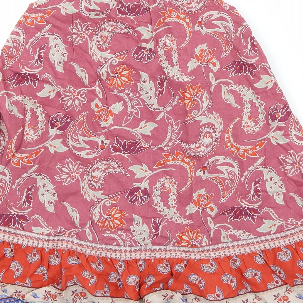 NEXT Girls Purple Paisley  T-Shirt Dress  Size 18-24 Months