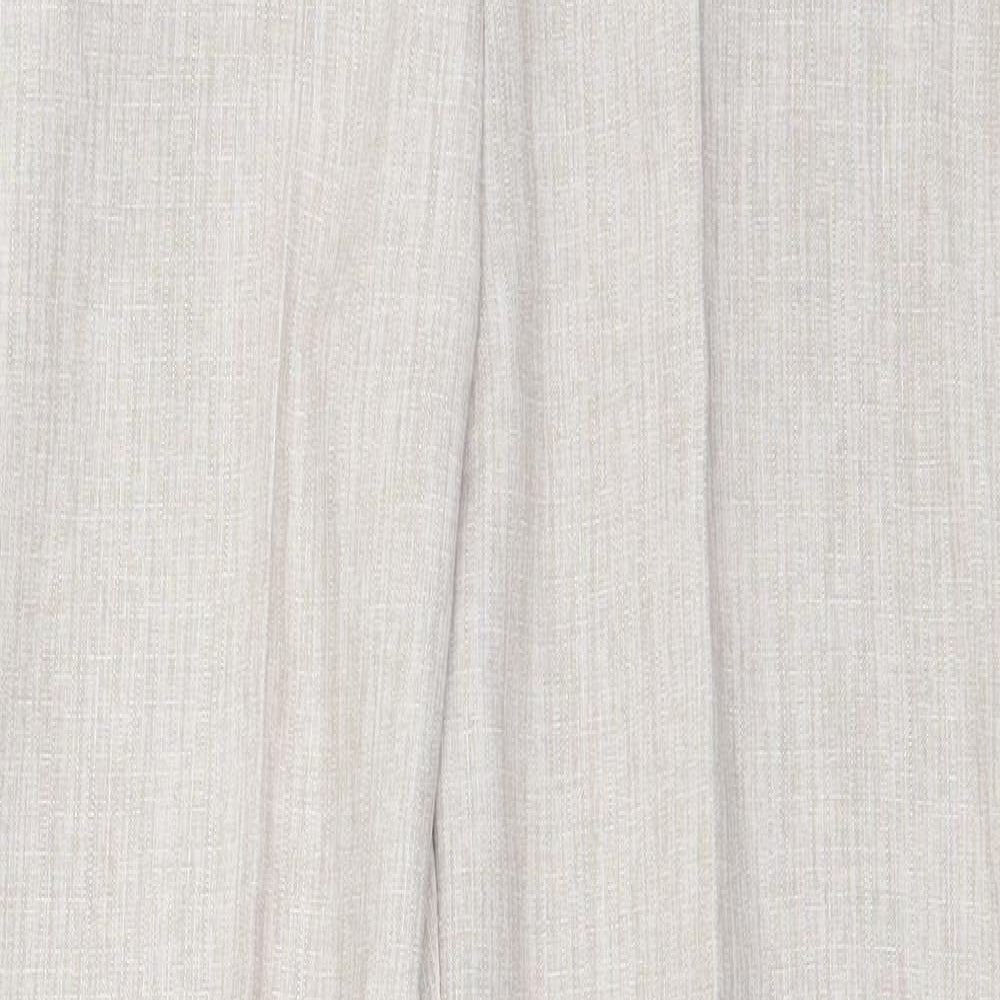 Womens UK Size 12 Preworn Regular Fit  Beige Trousers
