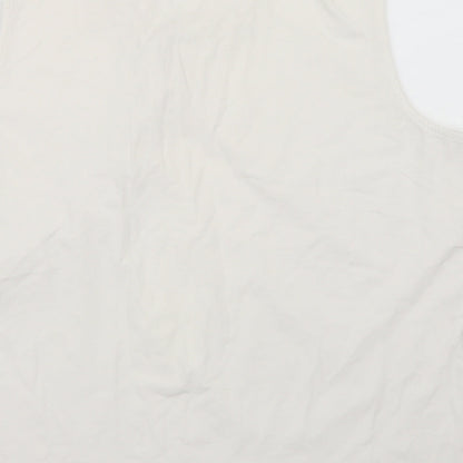 AMARANTO Womens White   Basic T-Shirt Size 22