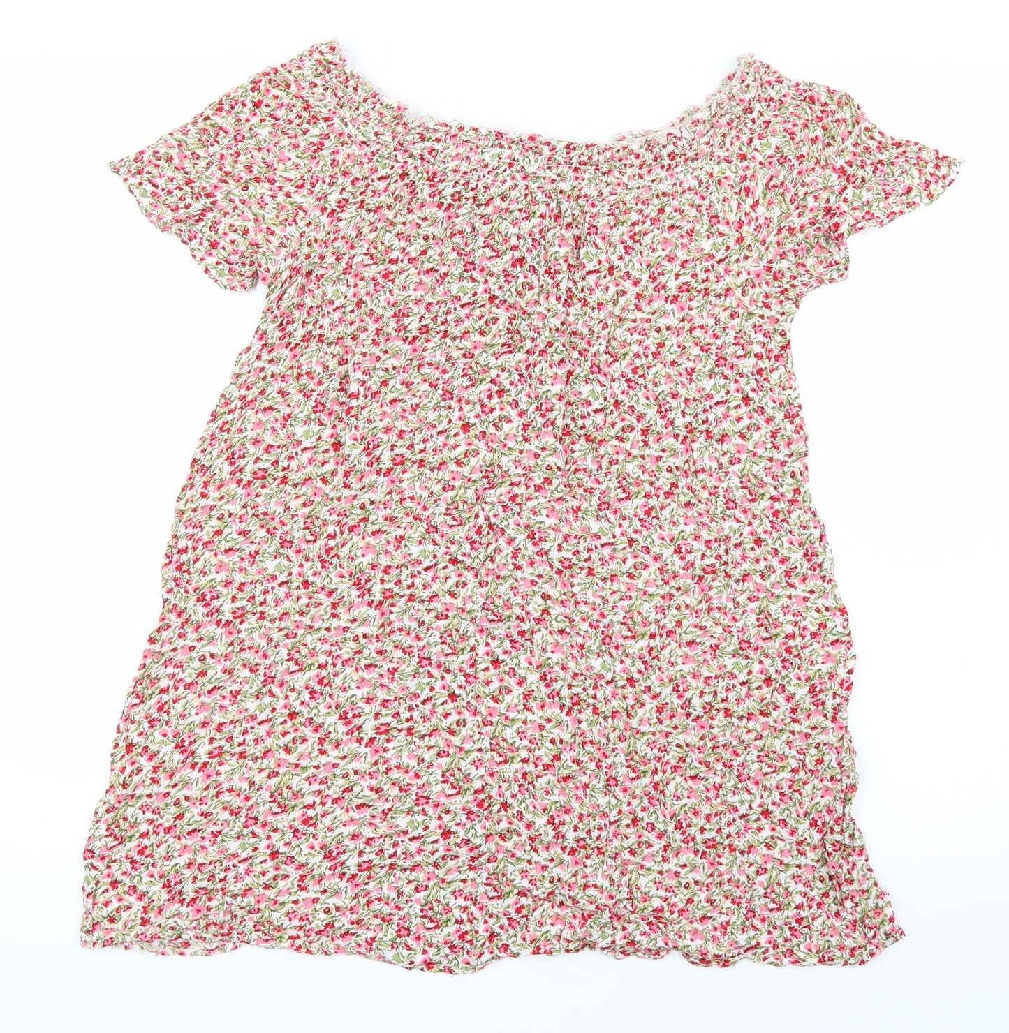 Primark Womens Pink Floral  Basic Blouse Size 10