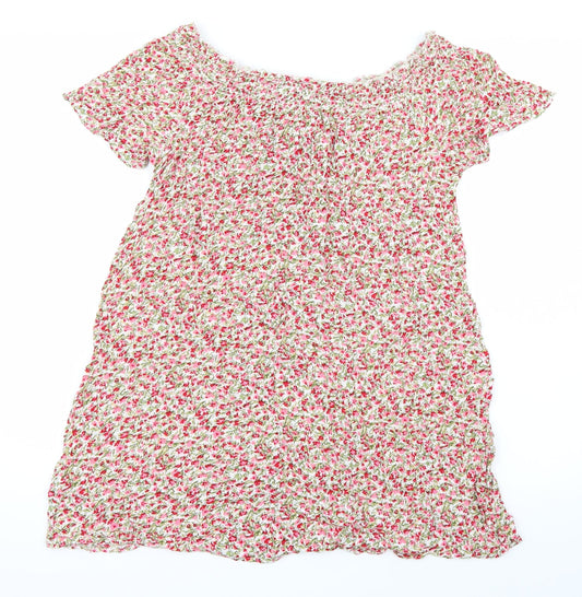 Primark Womens Pink Floral  Basic Blouse Size 10