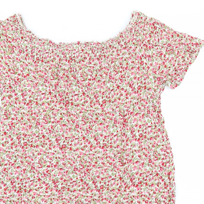 Primark Womens Pink Floral  Basic Blouse Size 10