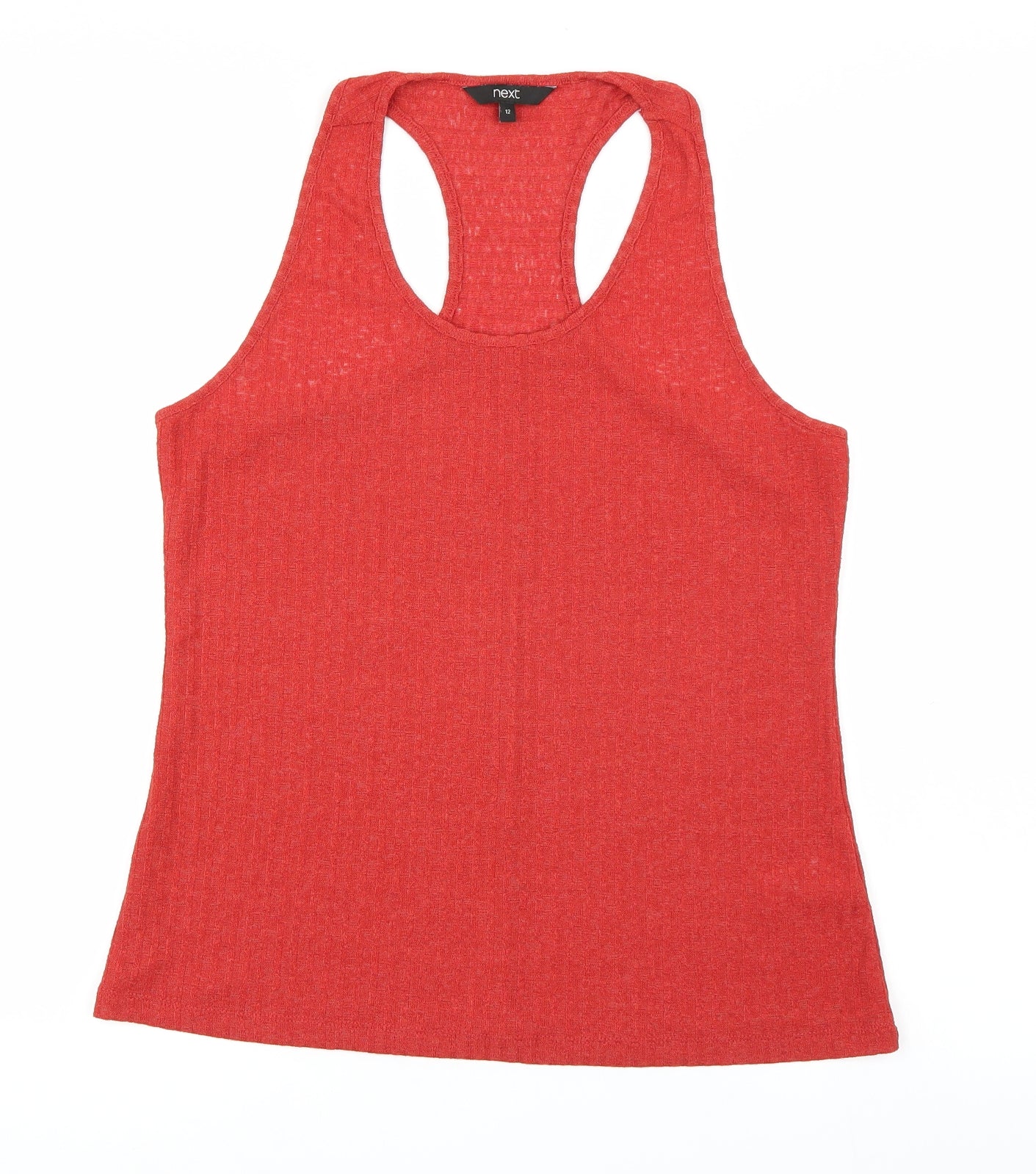 Womens UK Size 12 NEXT Orange Basic Tank
