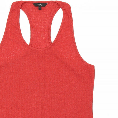 Womens UK Size 12 NEXT Orange Basic Tank