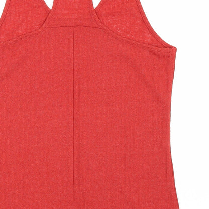 Womens UK Size 12 NEXT Orange Basic Tank