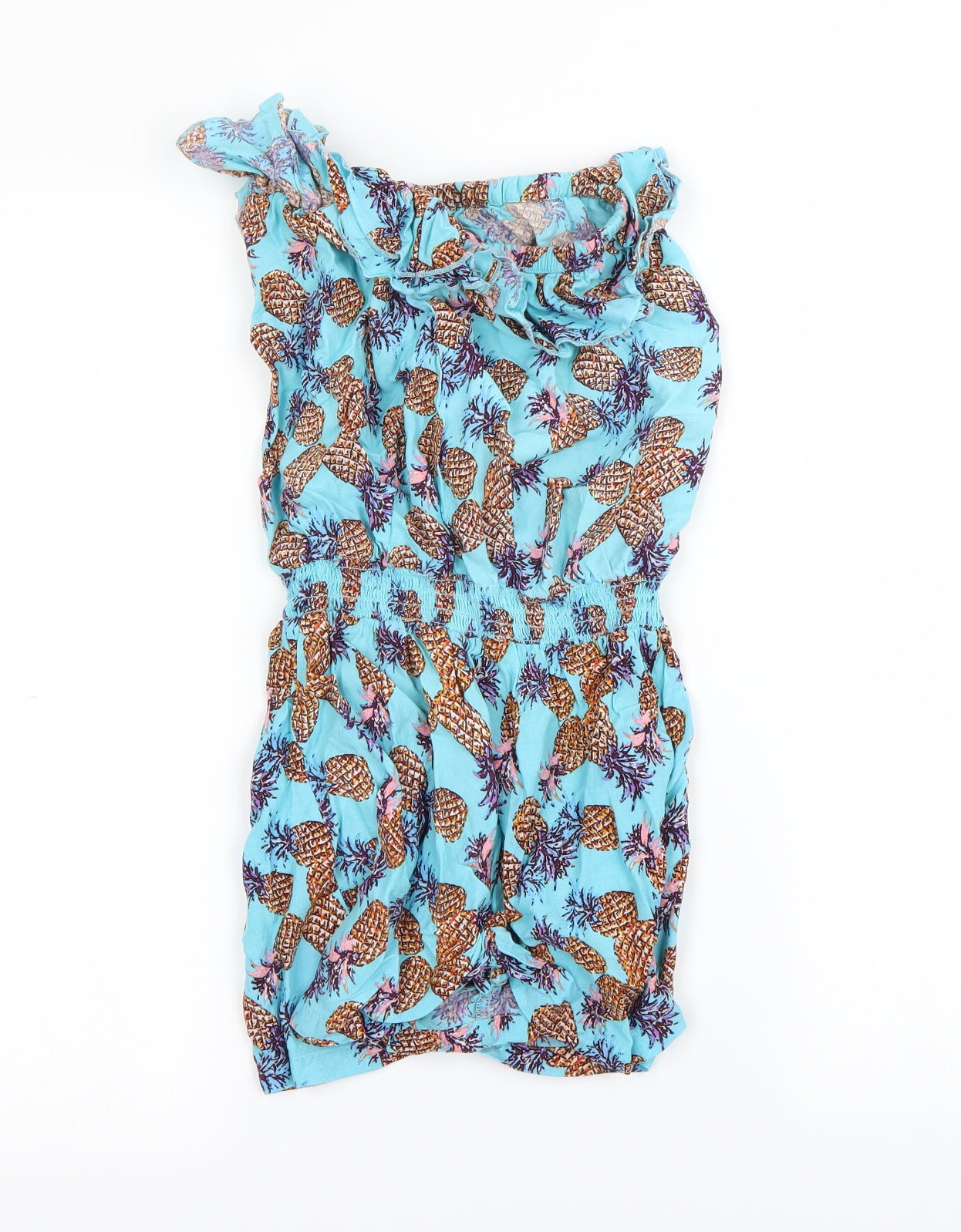 Matalan Girls Blue Spotted  Playsuit One-Piece Size 12-13 Years