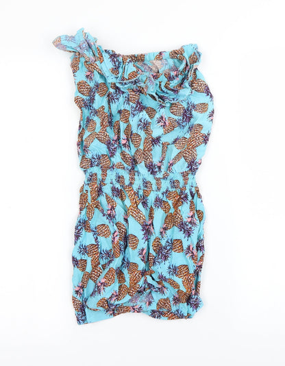 Matalan Girls Blue Spotted  Playsuit One-Piece Size 12-13 Years