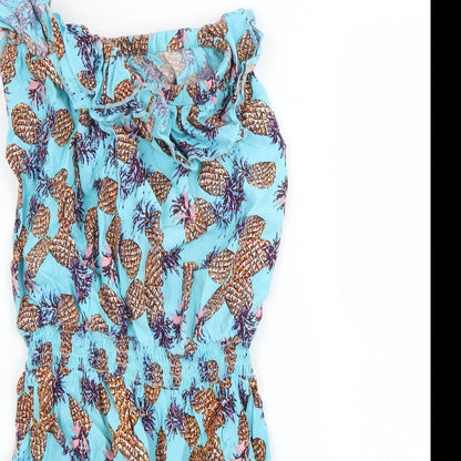 Matalan Girls Blue Spotted  Playsuit One-Piece Size 12-13 Years