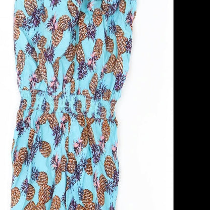 Matalan Girls Blue Spotted  Playsuit One-Piece Size 12-13 Years