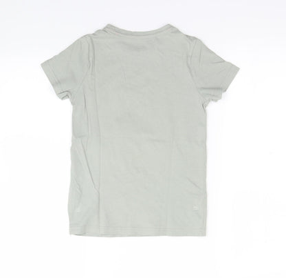 TU Boys Green   Basic T-Shirt Size 7 Years