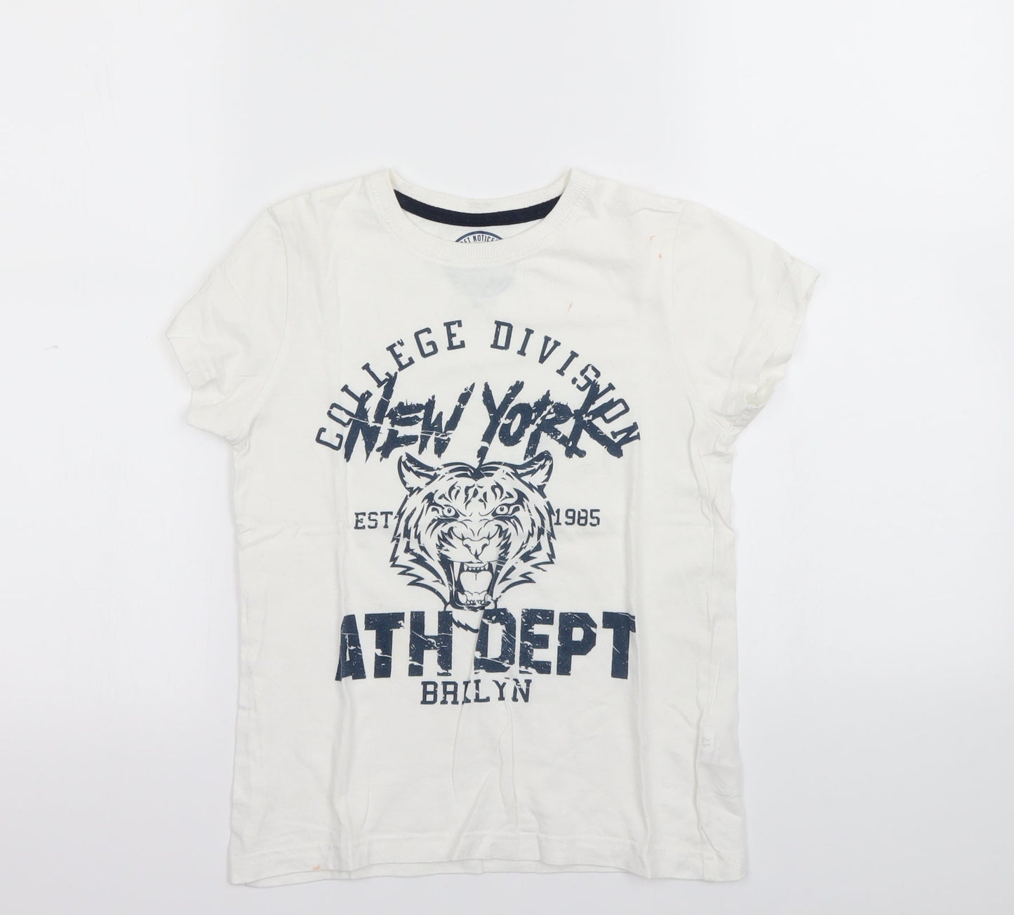 Urban Department Boys White   Basic T-Shirt Size 8 Years
