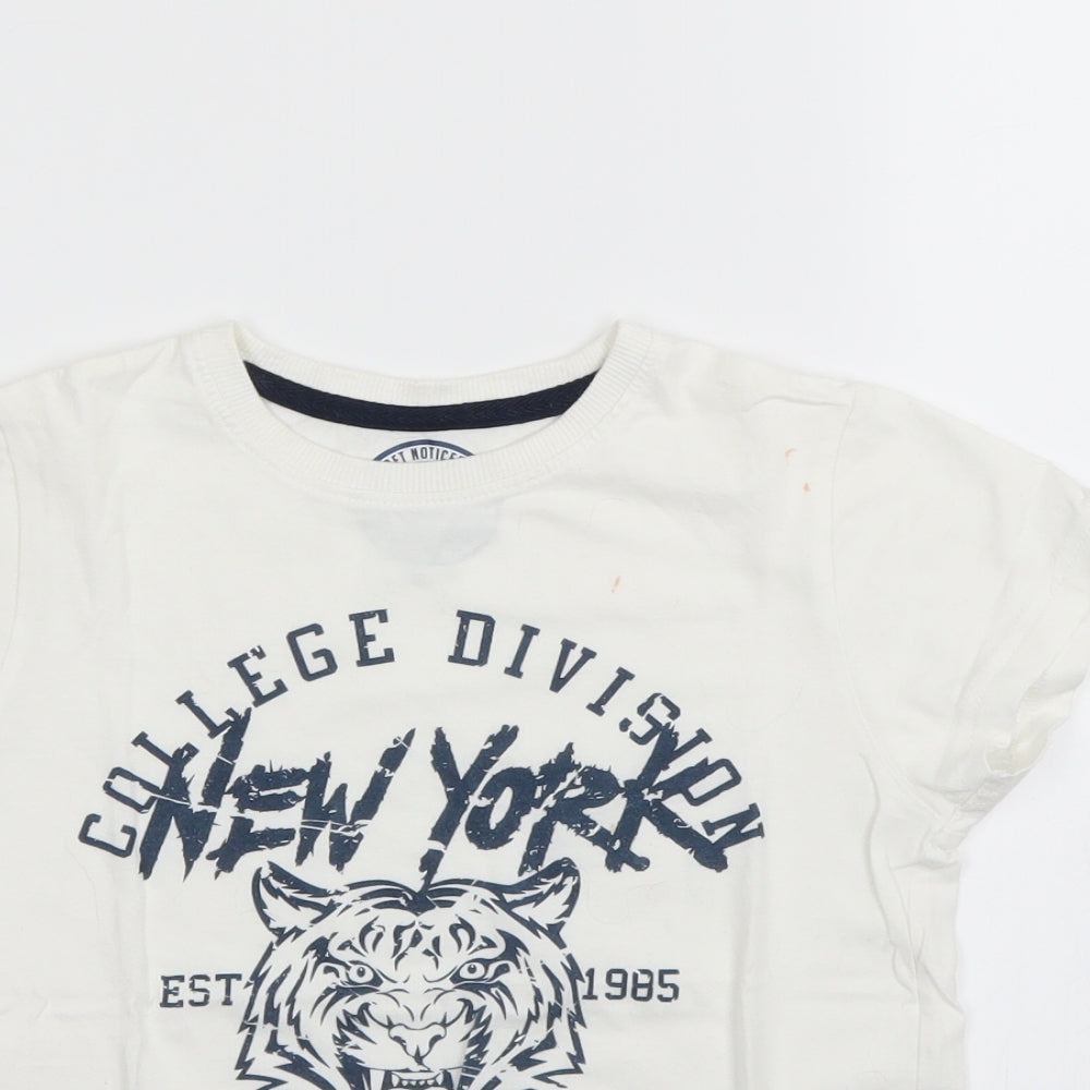 Urban Department Boys White   Basic T-Shirt Size 8 Years