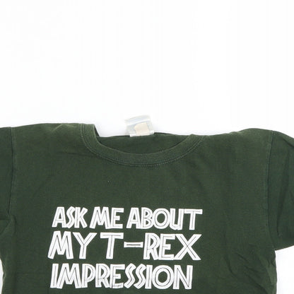 Gidan Boys Green   Basic T-Shirt Size 8-9 Years