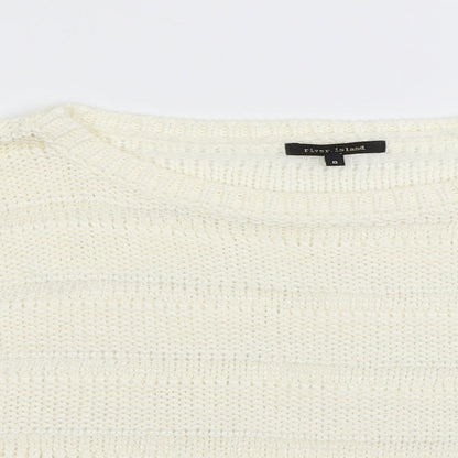 River Island Womens Beige   Pullover Jumper Size 8