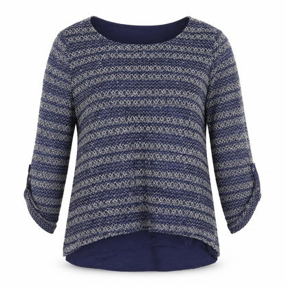 Womens UK Size 14 Bonmarché Blue Basic Blouse
