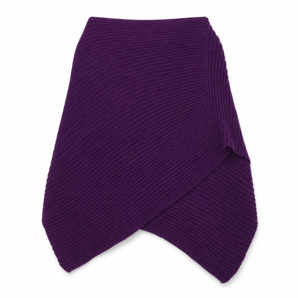 Front view of F&F unisex purple shawl/wrap