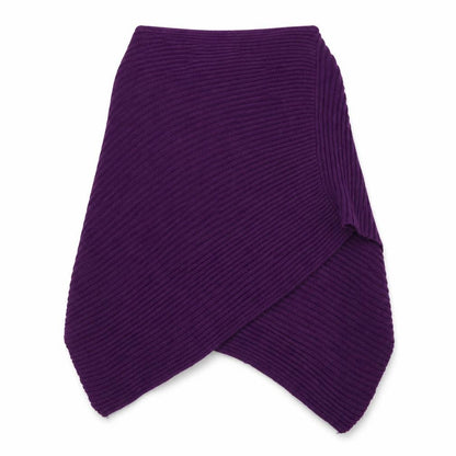 Front view of F&F unisex purple shawl/wrap