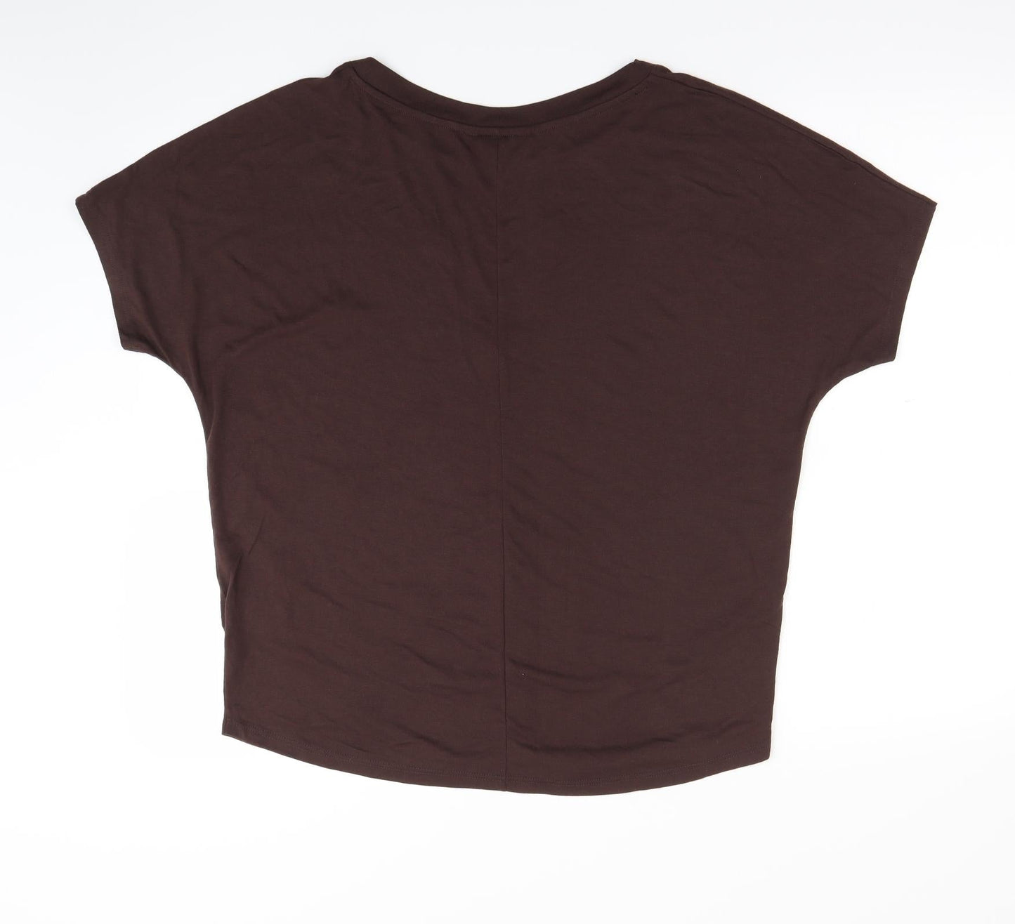 Womens UK Size 10 NEXT Brown Basic T-Shirt