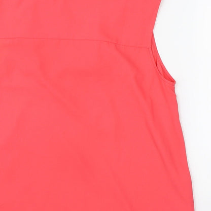 Womens UK Size 12 George Pink Basic Tank